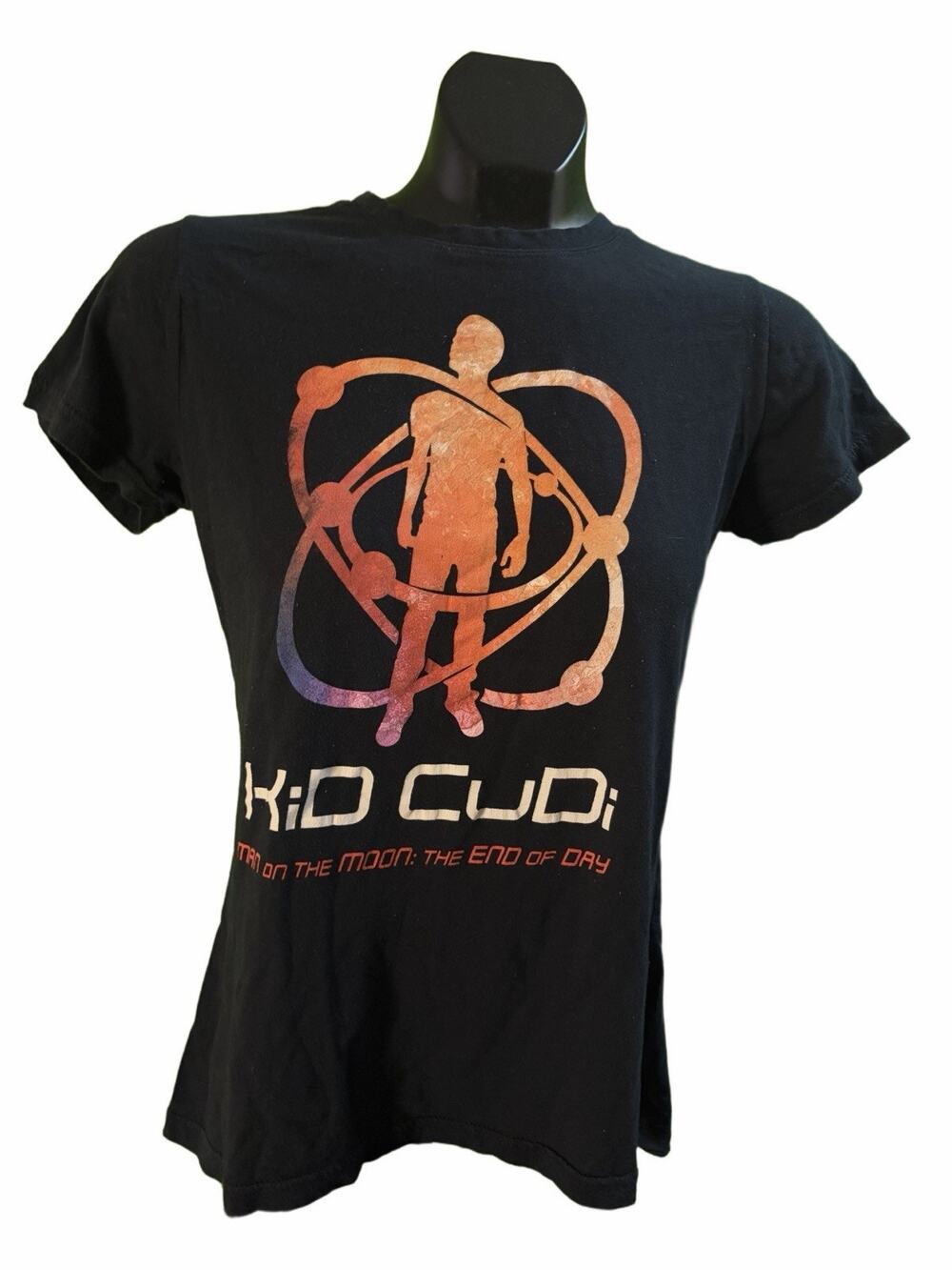 Kid Cudi Man on the Moon Tee Bay Island Black Graphic Shirt Sz M